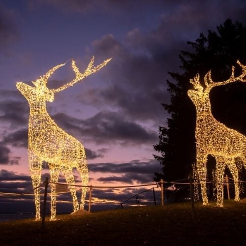 Holiday Lighting Safety Why Hire a Licensed Professional Electrician- common causes- outdoor lighting- electric panel upgrade - AFCI bre